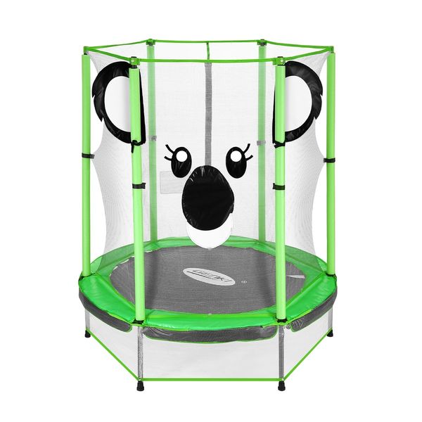 Genki 55 Inch Koala Trampoline for Kids with Safety Net Enclosure