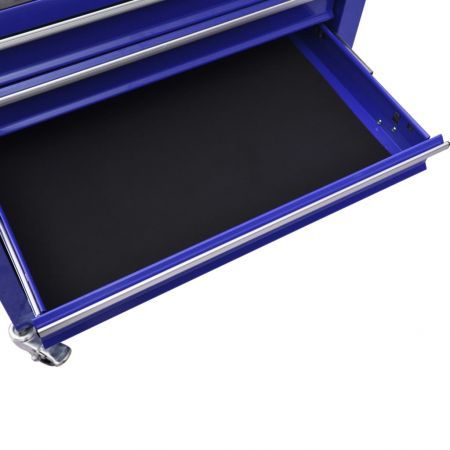 Tool Trolley with 4 Drawers Steel Blue