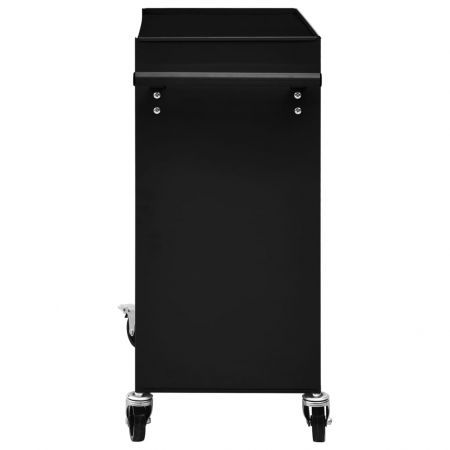 Tool Trolley with 4 Drawers Steel Black