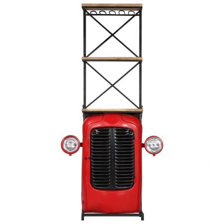 Tractor Wine Cabinet 49x32x183 cm Solid Mango Wood