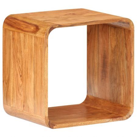 Side Tables 2 pcs Solid Acacia Wood Sheesham Finish