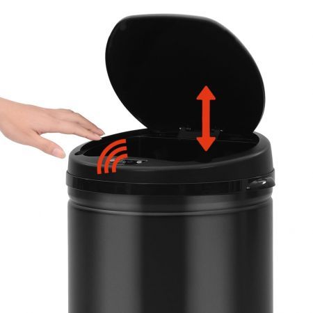 Automatic Sensor Dustbin 40 L Carbon Steel Black