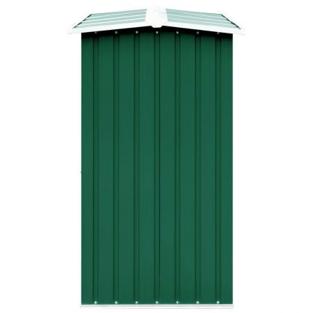 Garden Log Storage Shed Galvanised Steel 330x92x153 cm Green