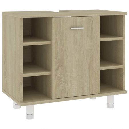 Bathroom Cabinet Sonoma Oak 60x32x53,5 cm Chipboard