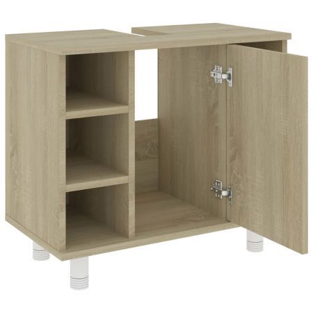 Bathroom Cabinet Sonoma Oak 60x32x53,5 cm Chipboard