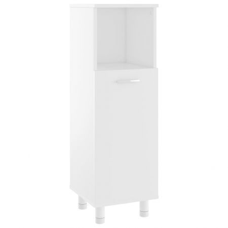 Bathroom Cabinet White 30x30x95 cm Chipboard