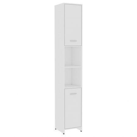 Bathroom Cabinet White 30x30x183.5 cm Chipboard