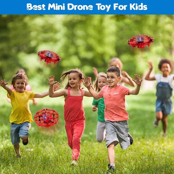 Hand Operated Drones, Mini Drone UFO Kids Drone with Led Lightsfor Boys Girls Adult