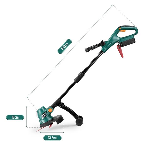 20V Cordless Grass Trimmer Hedge Turf Brush Cutter Edger Snipper Garden Tool