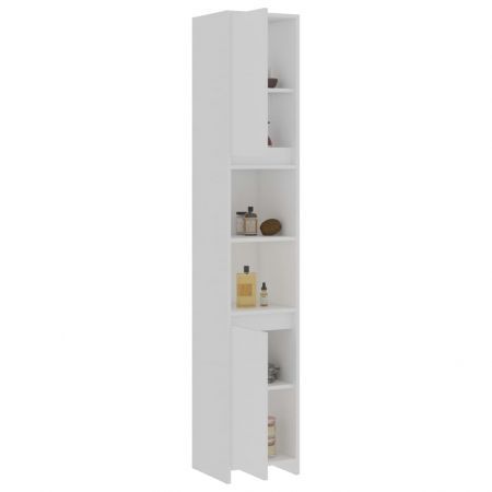 Bathroom Cabinet White 30x30x183.5 cm Chipboard