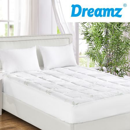 Bamboo Pillowtop Mattress Topper Queen