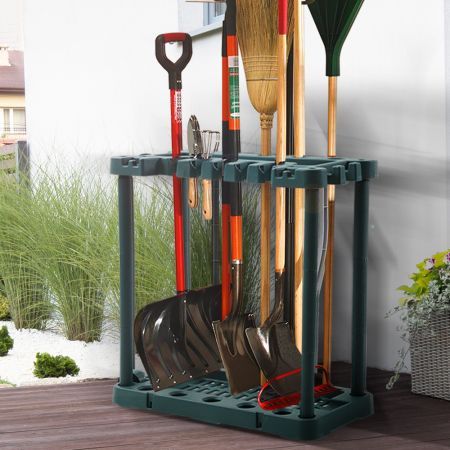 Garden Farm Shed Garage Tools Storage Rack Long Short Handles Organizer Holder