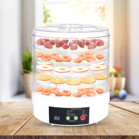 Food Dehydrators Fruit Vegetable Dryer Dehydrator Beef Jerky Preserve 5 Trays