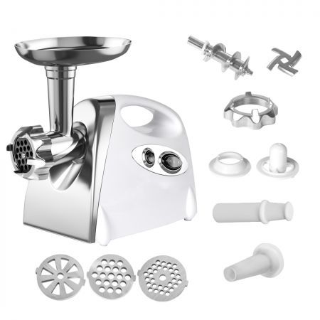 800W Electric Meat Grinder Mincer Sausage White