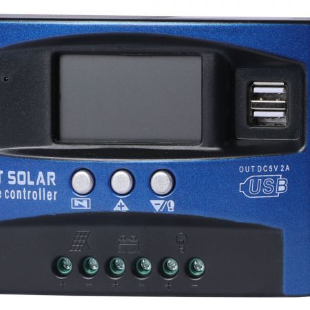 100A Solar Panel Charge Controller 12V 24V Regulator Auto Dual USB Mppt Battery