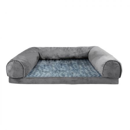 Pet Bed Sofa Dog Bedding Soft Warm L Cover Grey Cover Large