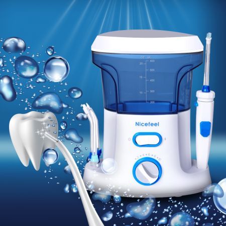 Electric Oral Irrigator Tooth Cleaner Kit Water Jet Dental Teeth Flosser Pick