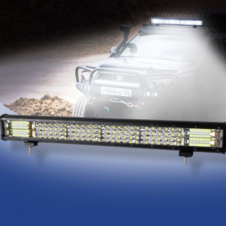 LED Light Bar Work Flood Spot Beam Lamp Offroad Caravan Camping Strip Lights360W