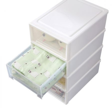 Storage Drawers Set Cabinet Tool Organiser Box  Drawer Plastic Stackable