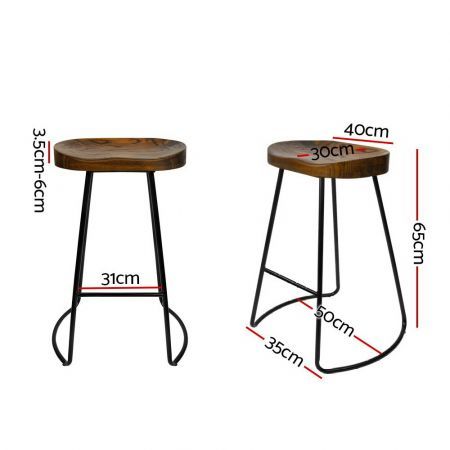 Artiss 4x Bar Stools Tractor Seat 65cm