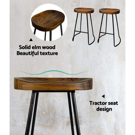 Artiss 4x Bar Stools Tractor Seat 65cm