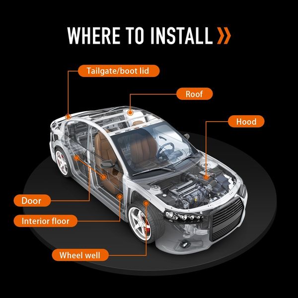 Butyl Sound Deadener Car Deadening Insulation Mat Automotive Proofing Noise Shield