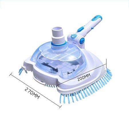 Swimming Pool Suction Vacuum Head, Transparent Manual Suction Machine Cleaning and Maintenance Tools, Pool and Spa Hot Tubs Floor Vacuum Cleaner