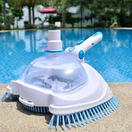 Swimming Pool Suction Vacuum Head, Transparent Manual Suction Machine Cleaning and Maintenance Tools, Pool and Spa Hot Tubs Floor Vacuum Cleaner