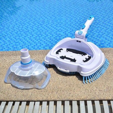 Swimming Pool Suction Vacuum Head, Transparent Manual Suction Machine Cleaning and Maintenance Tools, Pool and Spa Hot Tubs Floor Vacuum Cleaner