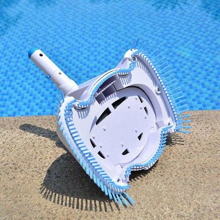 Swimming Pool Suction Vacuum Head, Transparent Manual Suction Machine Cleaning and Maintenance Tools, Pool and Spa Hot Tubs Floor Vacuum Cleaner