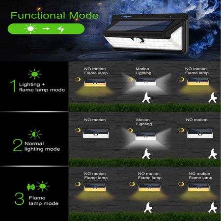 Solar Wall Lamp Villa LED Outdoor Bracket Light Courtyard Wall Lights Landscape Sensor Light Aisle Lights Three-in-one Waterproof