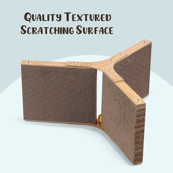 Cat Scratching Board Cat Tree Scratcher Pad Lounge Toy Furniture Corrugated Cardboard