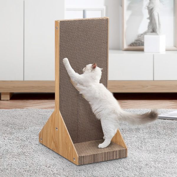 Corrugated Cardboard Cat Scratching Board Cat Tree Scratcher Pad Lounge Toy Furniture 