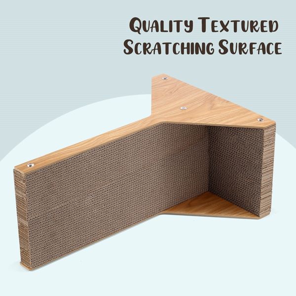 Corrugated Cardboard Cat Scratching Board Cat Tree Scratcher Pad Lounge Toy Furniture 