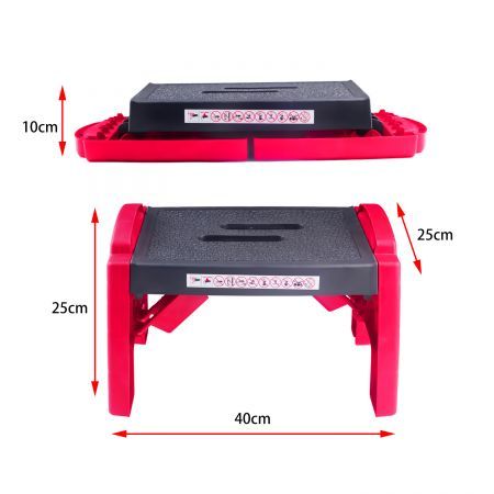 Portable Folding Step Stool Ladder Non slip Caravan Camping Durable Lightweight