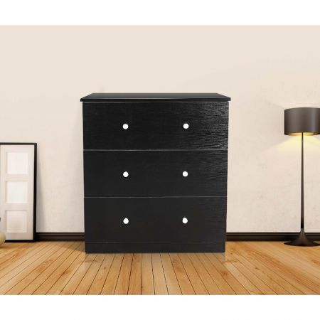 Redfern Black 3 Drawer Chest