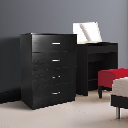 Redfern Black 4 Drawer Chest