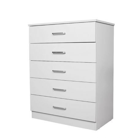 Redfern White 5 Drawer Chest