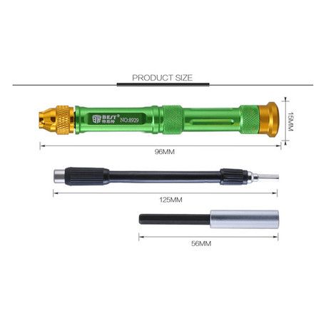 Driver Kit - 63 Precision Bits for Electronics Repair