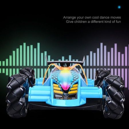 Gesture Sensing Stunt Car TOY With LED Light Spray for house disinfection