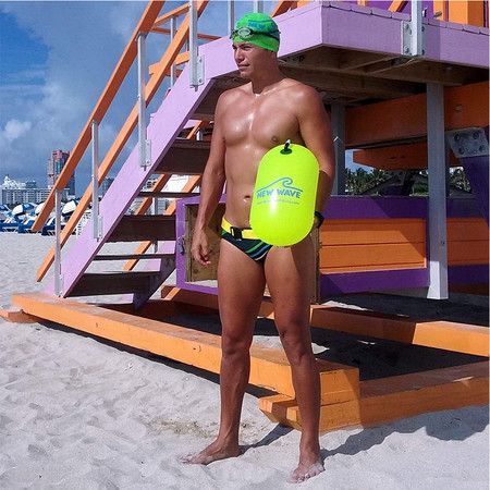 Swim Bubble for Open Water Swimmers and Triathletes (Fluo Green)