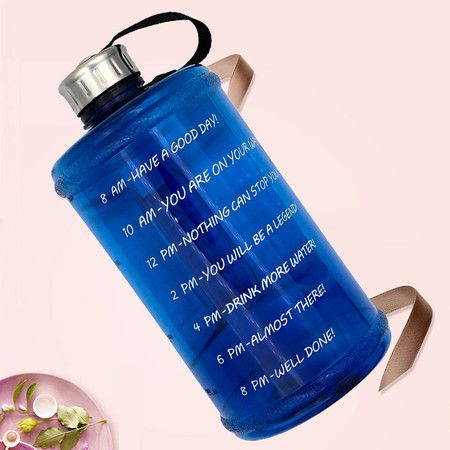 Motivational Drinking 2.2L Water Jug for Fitness, Gym, Indoor Yoga, Outdoor Sports