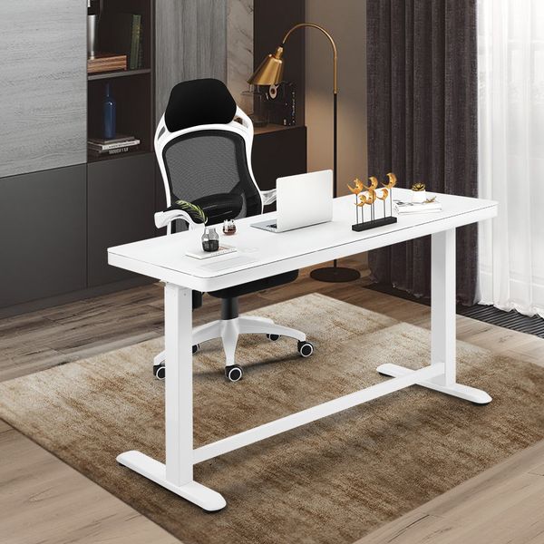 Electric Motorised Standing Desk Height Adjustable Sit Stand Desk Home Office Workstation with Drawers