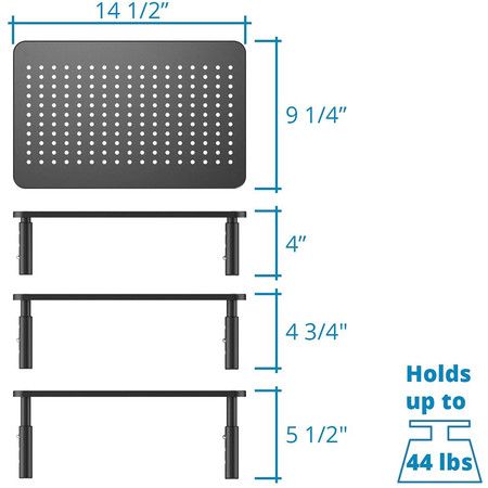 Premium Laptop PC Monitor Stand Computer Shelf