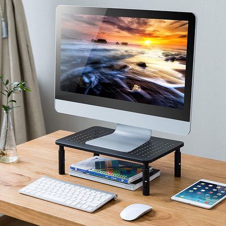 Premium Laptop PC Monitor Stand Computer Shelf