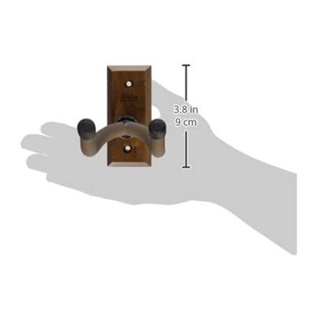 Guitar Hanger and Guitar Wall Mount Bracket Holder for Acoustic and Electric Guitars Black Walnut