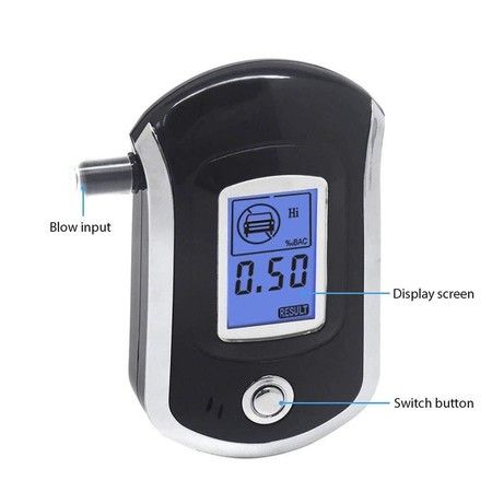 Digital LCD Breathalyzer Breath Alcohol Test Analyzer Detector Alcohol Tester