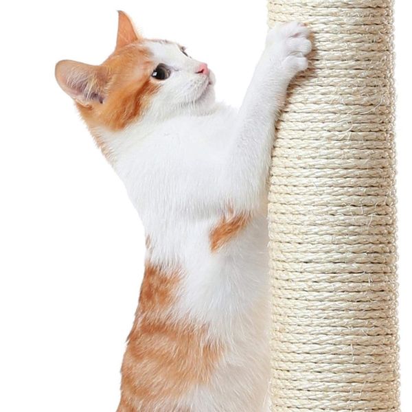 Cat Scratching Post Gym Play House Condo Climbing Tower Tree Center Scratcher Furniture with Rope 256cm Tall