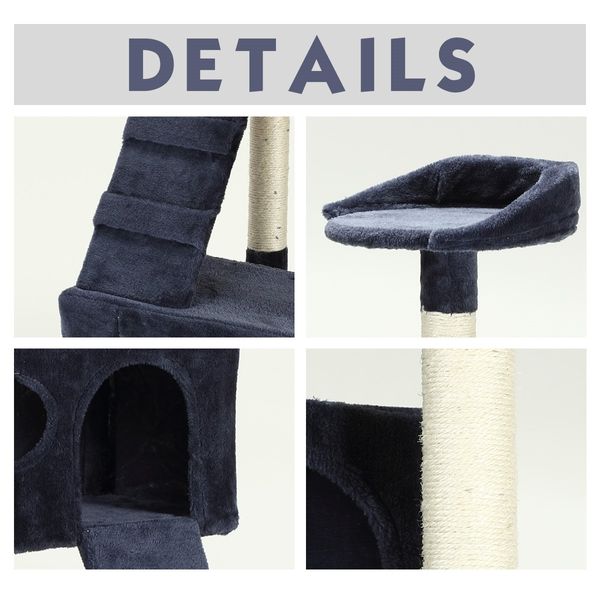 Cat Scratching Post Climbing Tree Pole Tower Gym Playhouse Condo Sisal Scratcher Perch Center 171cm Tall XL