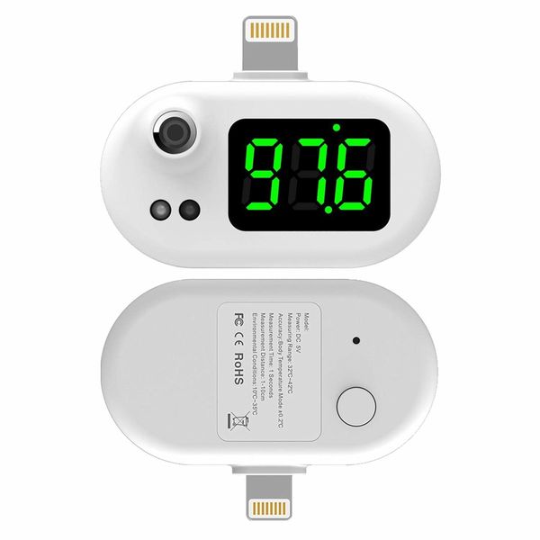 Mobile Phone Thermometer LED Digital Display No Contact, Fast Measurement Suitable for Apple IPhone